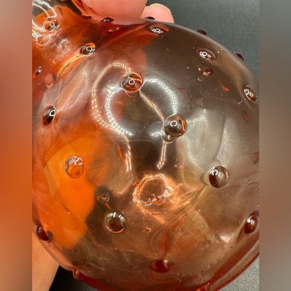 Coral Dimpled Beaker Mini Bud Vase 4” - Picture 7 of 8